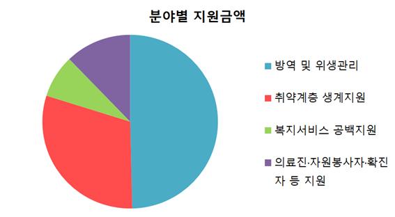 분야별 지원금액 그래프